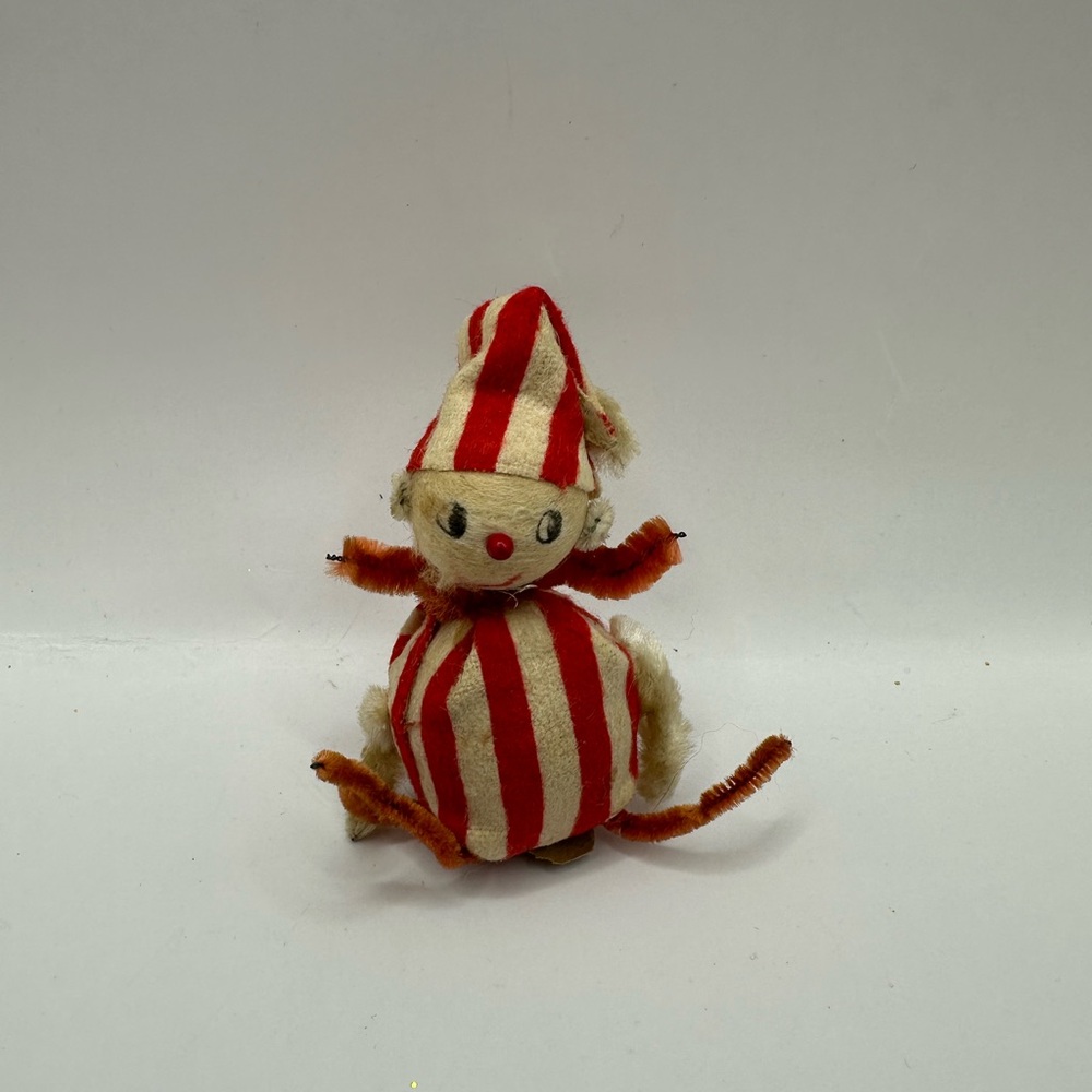 Vintage mid century holiday pipe cleaner elf. **RARE**